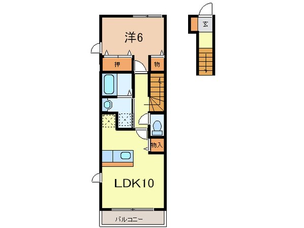 メゾン田園メープル Ⅱの物件間取画像